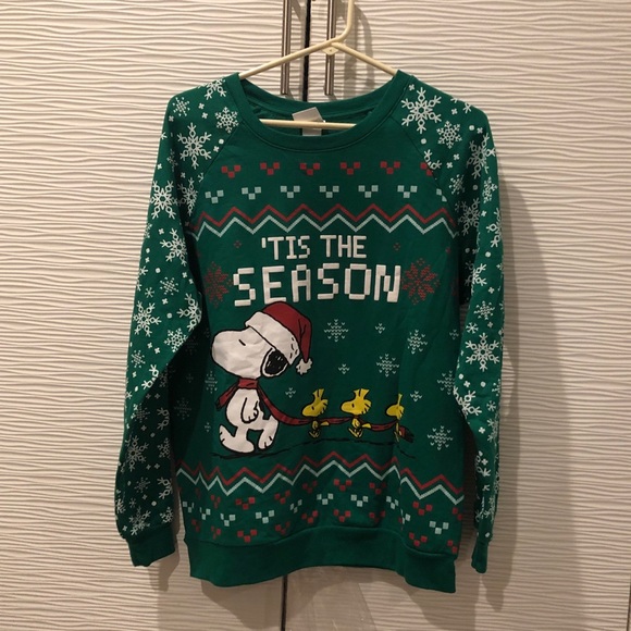 snoopy christmas sweater mens